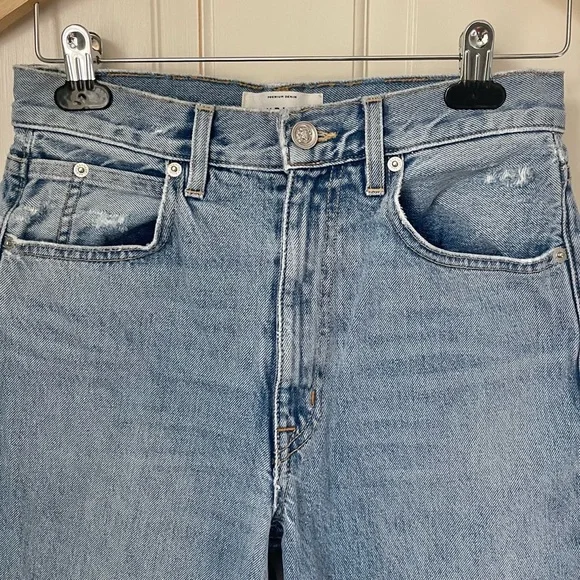 Slvrlake Sierra Light Wash Jeans Straight Leg 26 Distressed Valley of Fire - Picture 4 of 12